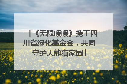 《无限暖暖》携手四川省绿化基金会，共同守护大熊猫家园
