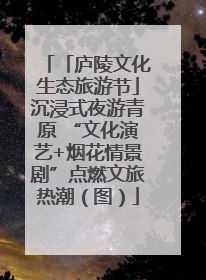 「庐陵文化生态旅游节」沉浸式夜游青原 “文化演艺+烟花情景剧”点燃文旅热潮（图）