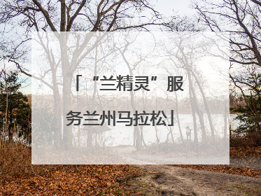 “兰精灵”服务兰州马拉松