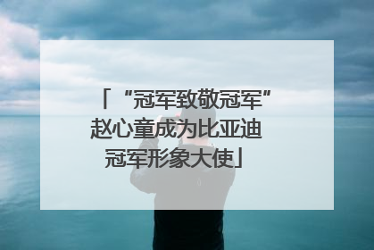 “冠军致敬冠军” 赵心童成为比亚迪冠军形象大使