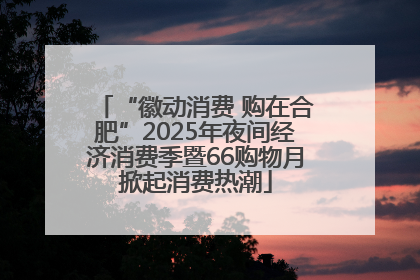 “徽动消费 购在合肥”2025年夜间经济消费季暨66购物月掀起消费热潮