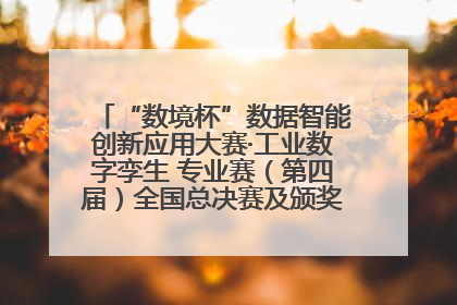“数境杯”数据智能创新应用大赛·工业数字孪生 专业赛（第四届）全国总决赛及颁奖典礼成功举办