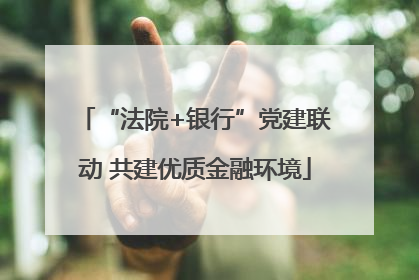 “法院+银行”党建联动 共建优质金融环境