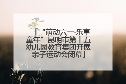 “萌动六一·乐享童年”昆明市第十五幼儿园教育集团开展亲子运动会闭幕