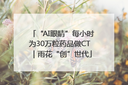 “AI眼睛”每小时为30万粒药品做CT｜雨花“创”世代