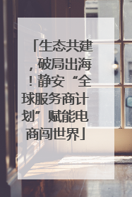 生态共建，破局出海！静安“全球服务商计划”赋能电商闯世界