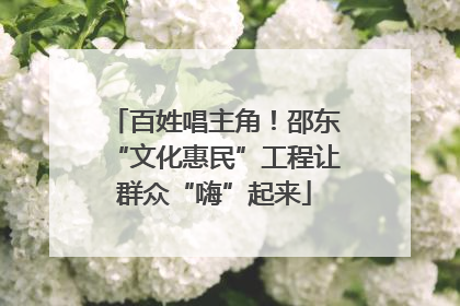 百姓唱主角！邵东“文化惠民”工程让群众“嗨”起来