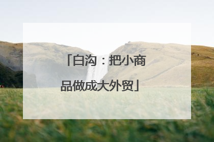 白沟：把小商品做成大外贸