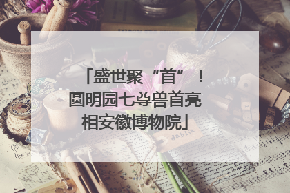 盛世聚“首”！圆明园七尊兽首亮相安徽博物院