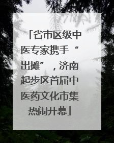 省市区级中医专家携手“出摊”，济南起步区首届中医药文化市集热闹开幕