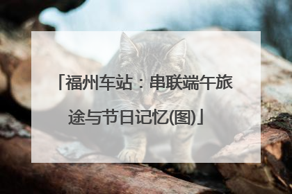 福州车站：串联端午旅途与节日记忆(图)