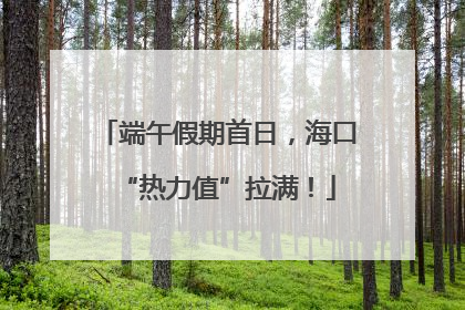 端午假期首日，海口“热力值”拉满！