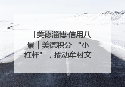 美德淄博·信用八景｜美德积分 “小杠杆”，撬动牟村文明 “大能量”