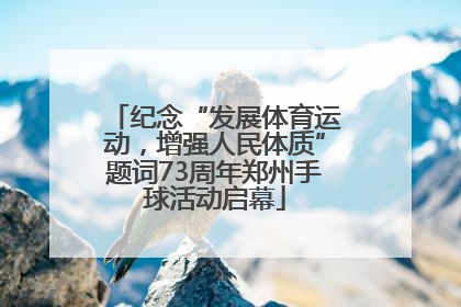 纪念“发展体育运动，增强人民体质”题词73周年郑州手球活动启幕
