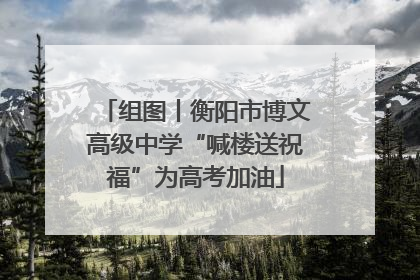 组图丨衡阳市博文高级中学“喊楼送祝福”为高考加油