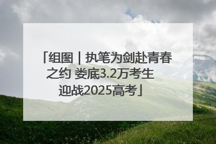 组图｜执笔为剑赴青春之约 娄底3.2万考生迎战2025高考