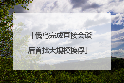 俄乌完成直接会谈后首批大规模换俘