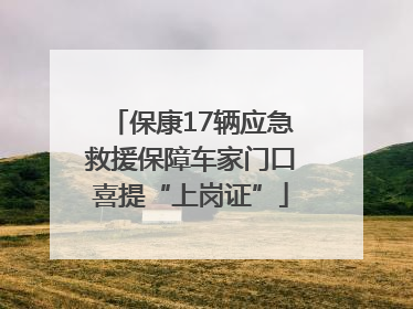 保康17辆应急救援保障车家门口喜提“上岗证”