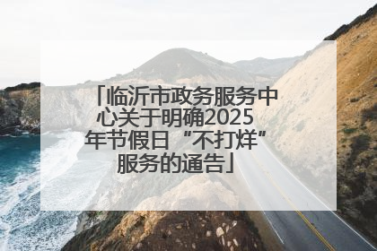 临沂市政务服务中心关于明确2025年节假日“不打烊”服务的通告