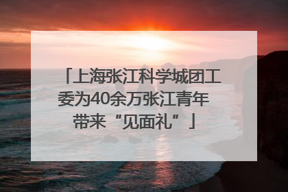 上海张江科学城团工委为40余万张江青年带来“见面礼”