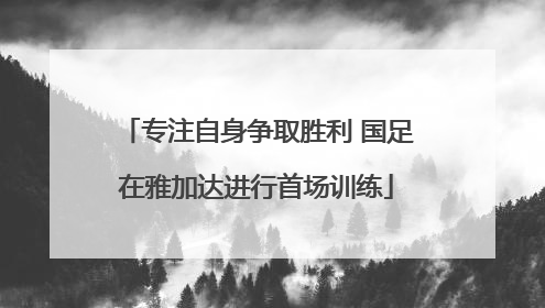 专注自身争取胜利 国足在雅加达进行首场训练
