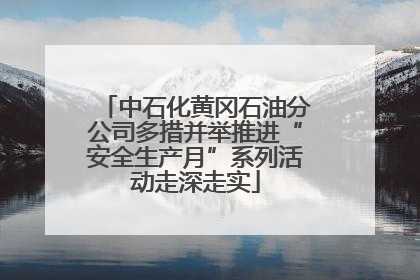 中石化黄冈石油分公司多措并举推进“安全生产月”系列活动走深走实