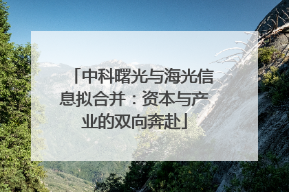 中科曙光与海光信息拟合并：资本与产业的双向奔赴
