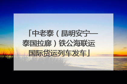 中老泰（昆明安宁—泰国拉廊）铁公海联运国际货运列车发车