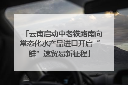 云南启动中老铁路南向常态化水产品进口开启“鲜”速贸易新征程