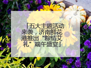 五大主题活动来袭，济南鲜花港推出“粽情艾礼”端午盛宴