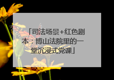 司法场景+红色剧本：博山法院里的一堂沉浸式党课