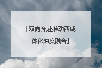 双向奔赴推动西咸一体化深度融合