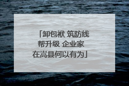 卸包袱 筑防线 帮升级 企业家在嵩县何以有为