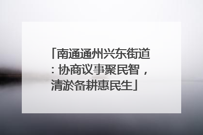 南通通州兴东街道：协商议事聚民智，清淤备耕惠民生
