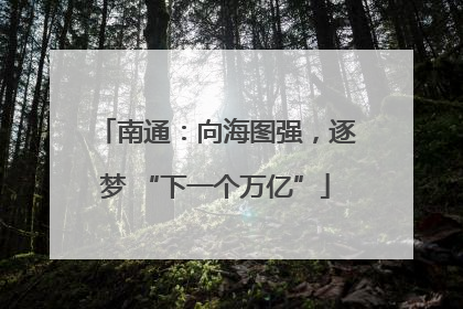 南通：向海图强，逐梦 “下一个万亿”