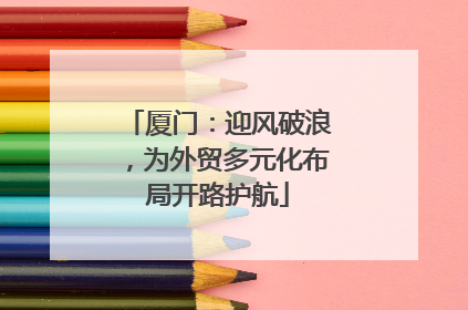 厦门：迎风破浪，为外贸多元化布局开路护航