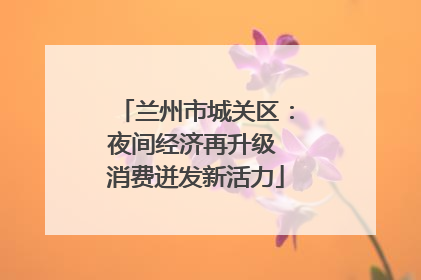 兰州市城关区：夜间经济再升级 消费迸发新活力