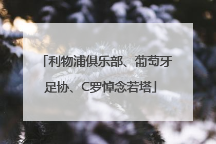 利物浦俱乐部、葡萄牙足协、C罗悼念若塔