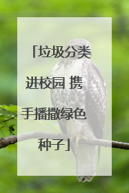 垃圾分类进校园 携手播撒绿色种子