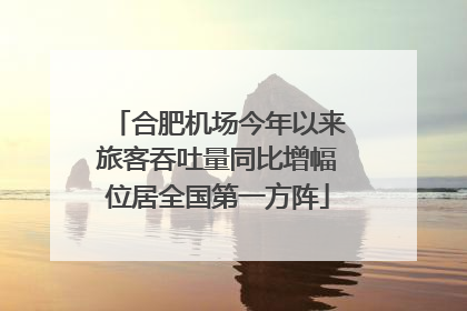 合肥机场今年以来旅客吞吐量同比增幅位居全国第一方阵