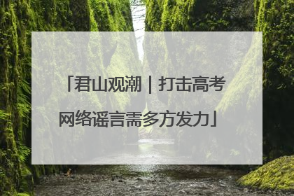 君山观潮｜打击高考网络谣言需多方发力