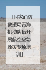 国家消防救援局青海机动队伍开展航空应急救援专项培训