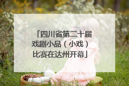 四川省第二十届戏剧小品（小戏）比赛在达州开幕