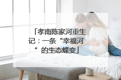 孝南陈家河重生记：一条“幸福河”的生态蝶变
