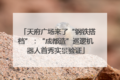 天府广场来了“钢铁搭档”：“成都造”巡逻机器人首秀实景验证
