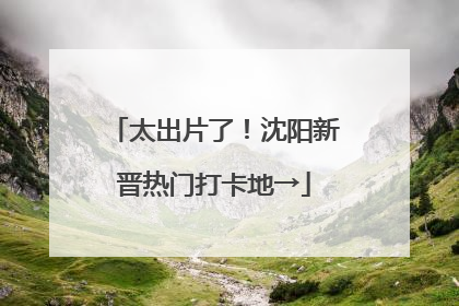 太出片了！沈阳新晋热门打卡地→
