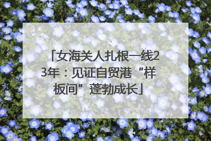 女海关人扎根一线23年：见证自贸港“样板间”蓬勃成长