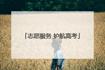 志愿服务 护航高考