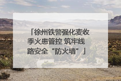 徐州铁警强化麦收季火患管控 筑牢线路安全“防火墙”