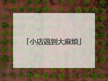 小店遇到大麻烦